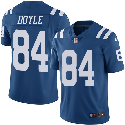 Indianapolis Colts #84 Limited Jack Doyle Royal Blue Nike NFL Men Rush Vapor Untouchable jersey->indianapolis colts->NFL Jersey